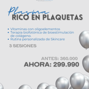 Plasma rico en plaquetas- 3 SESIONES