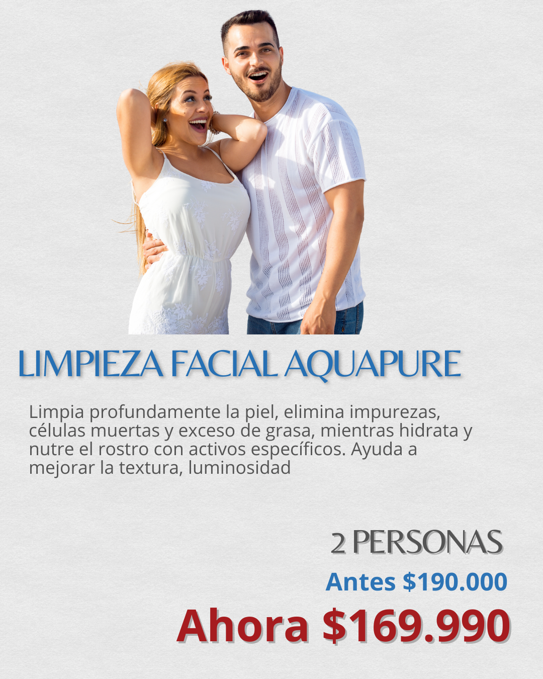 LIMPIEZA FACIAL AQUAPURE – 2 PERSONAS