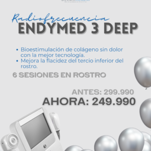 Radiofrecuencia ENDYMED 3 DEEP - 6 SESIONES EN ROSTRO