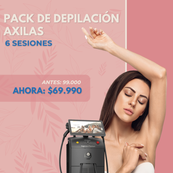 DEPILACIÓN LÁSER SOPRANO TITANIUM - AXILAS - 6 SESIONES