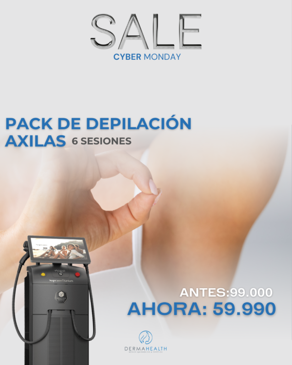 DEPILACIÓN LÁSER SOPRANO TITANIUM - AXILAS - 6 SESIONES
