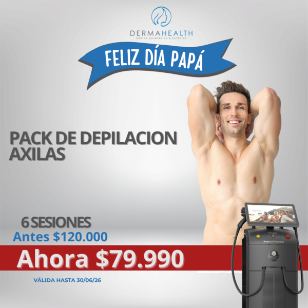 DEPILACIÓN LÁSER SOPRANO TITANIUM - AXILAS - 6 SESIONES