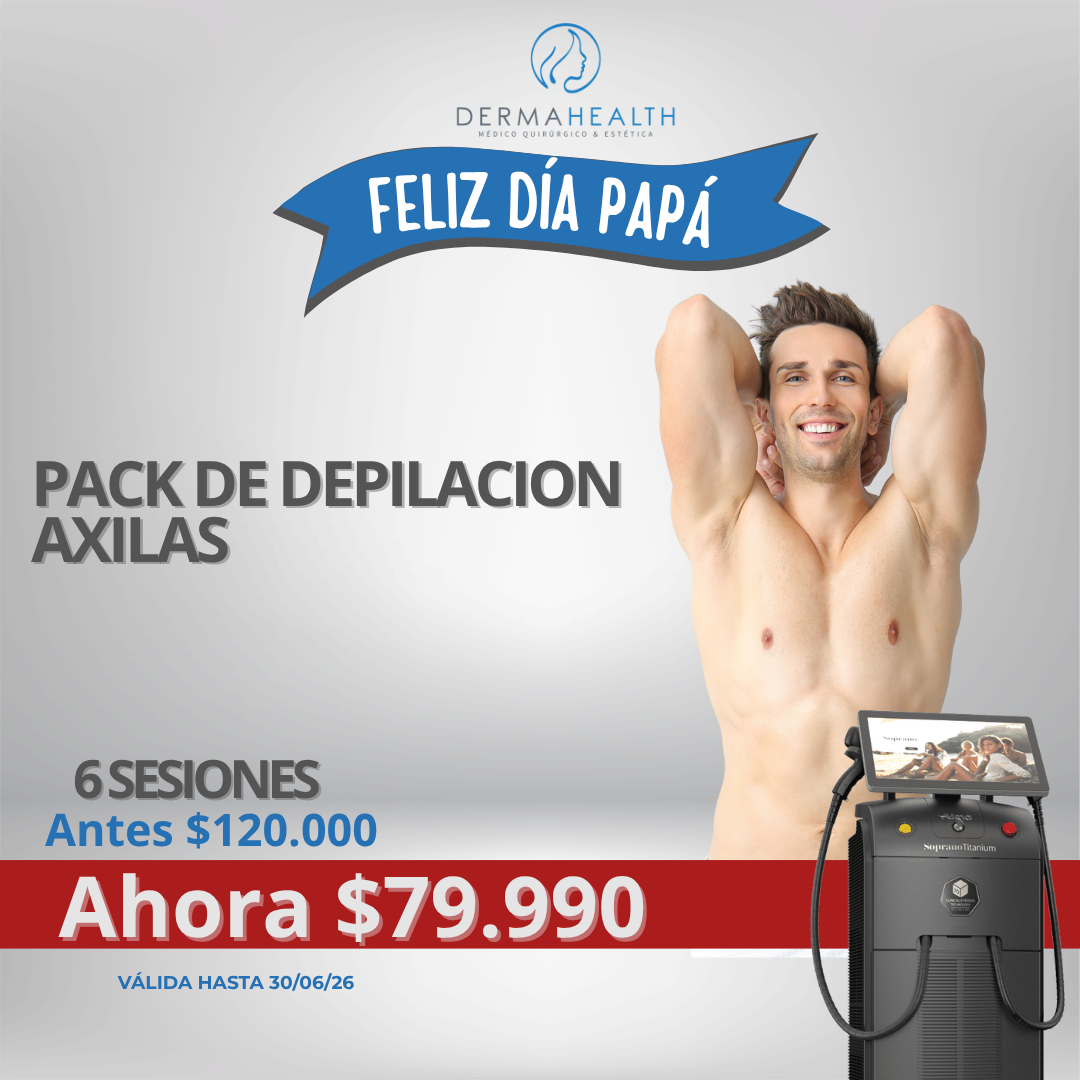 DEPILACIÓN LÁSER SOPRANO TITANIUM – AXILAS – 6 SESIONES