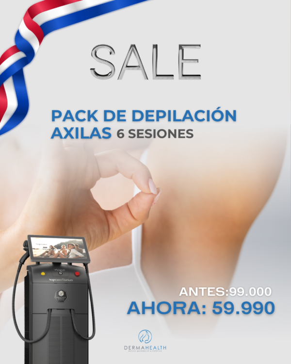 DEPILACIÓN LÁSER SOPRANO TITANIUM - AXILAS - 6 SESIONES