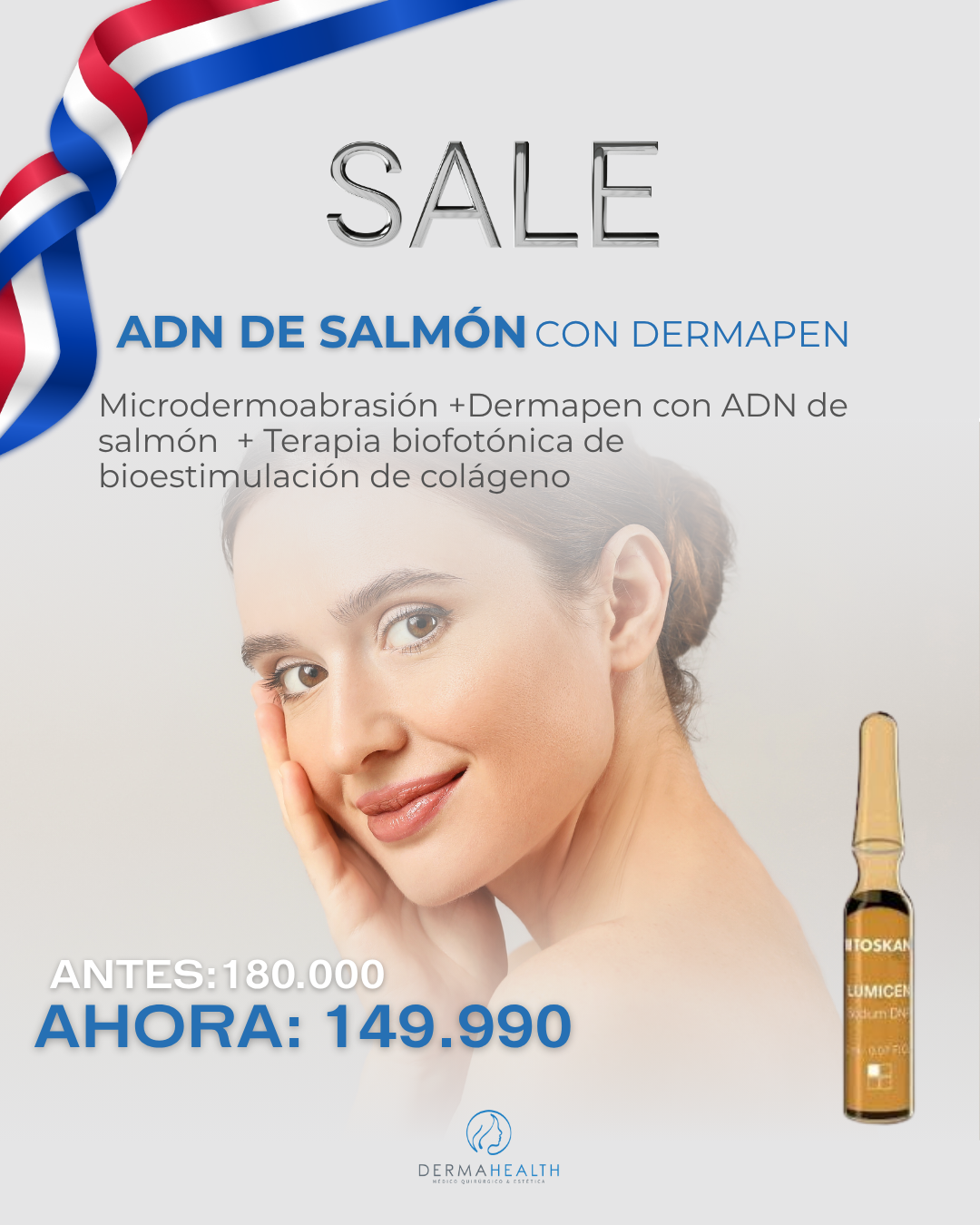 ADN DE SALMÓN CON DERMAPEN